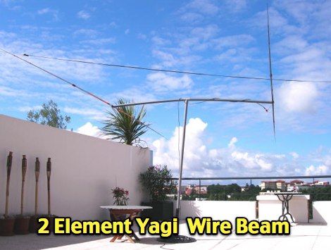 DXZone 2 element yagi wire beam