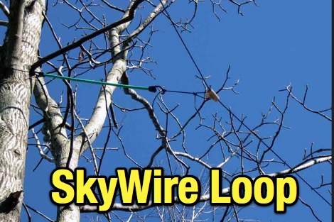 SkyWire horizontal loop antenna