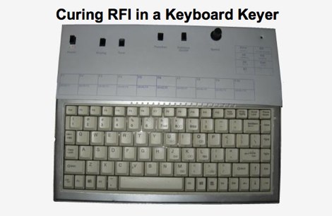 DXZone Curing RFI in a Keyboard Keyer