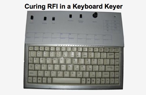 Curing RFI in a Keyboard Keyer Picture