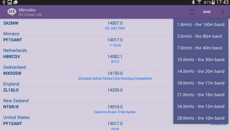 DX Cluster for Android LITE Picture