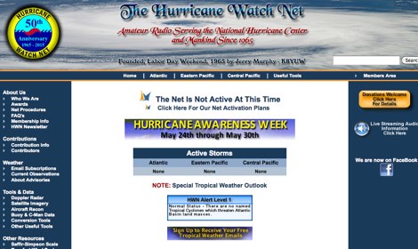 DXZone The Hurricane Watch Net