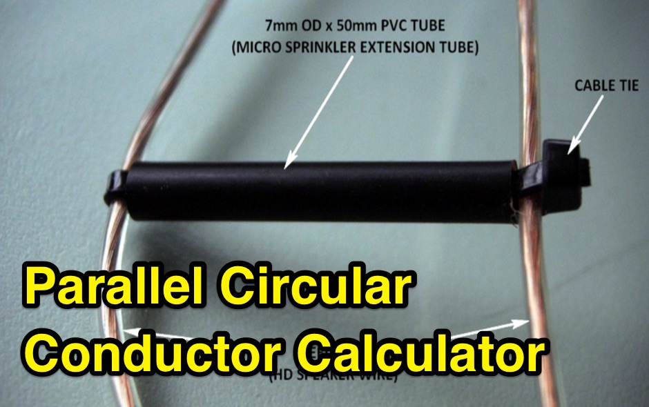 DXZone Parallel Circular Conductor Transmission Line Calculator