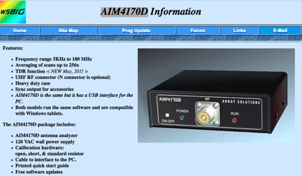 DXZone W5BIG AIM4170D information