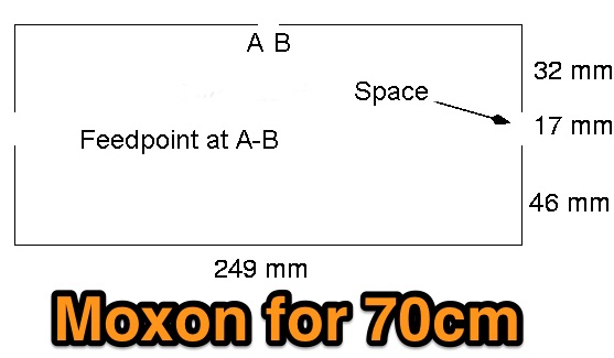  70cm Moxon Beam