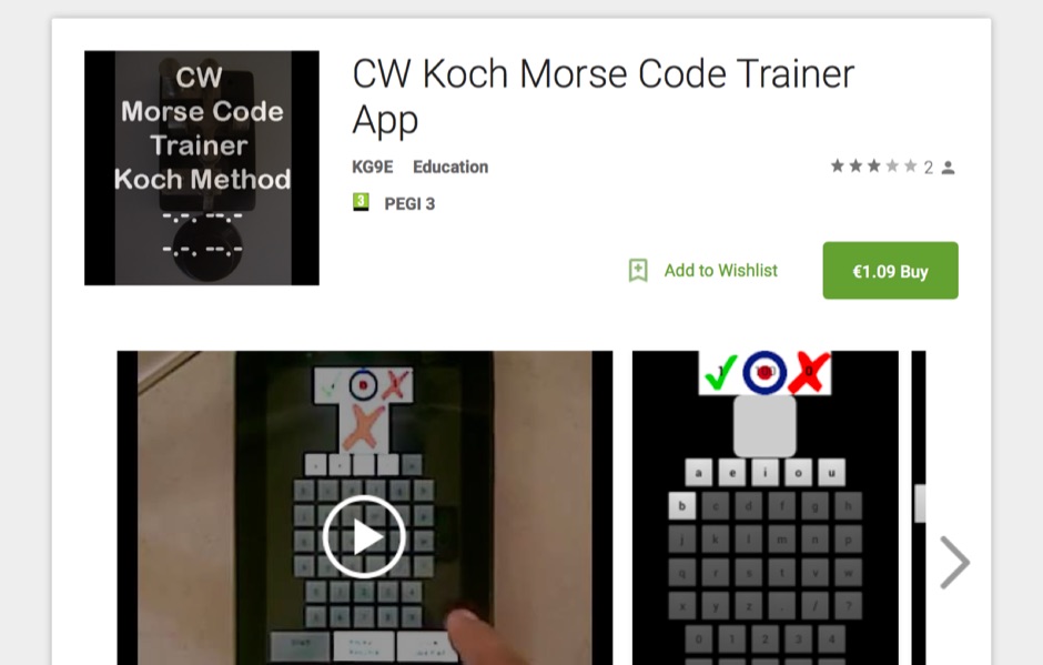 DXZone CW Koch Morse Code Trainer App