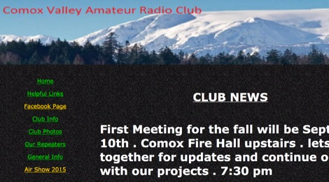 ComoxValley Amaeur Radio Club