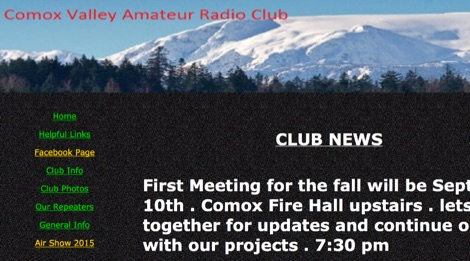 ComoxValley Amaeur Radio Club Picture