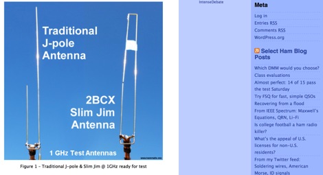 DXZone Slim Jim vs J-Pole