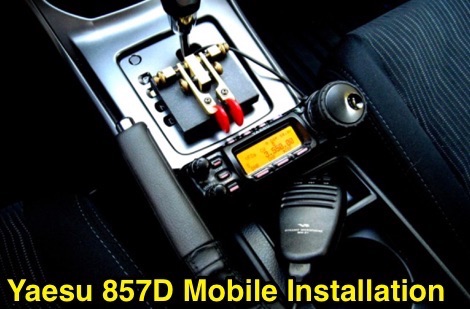 Yaesu 857D Mobile Installation Picture
