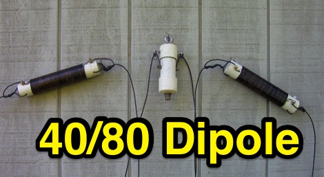 Homebrew 40-80 meter dipole