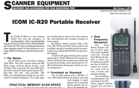 ICOM IC-R20 Review