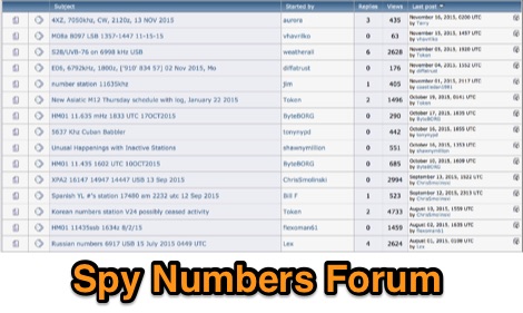 Spy Numbers Forum