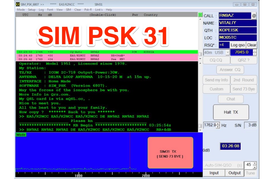 SIM PSK 31