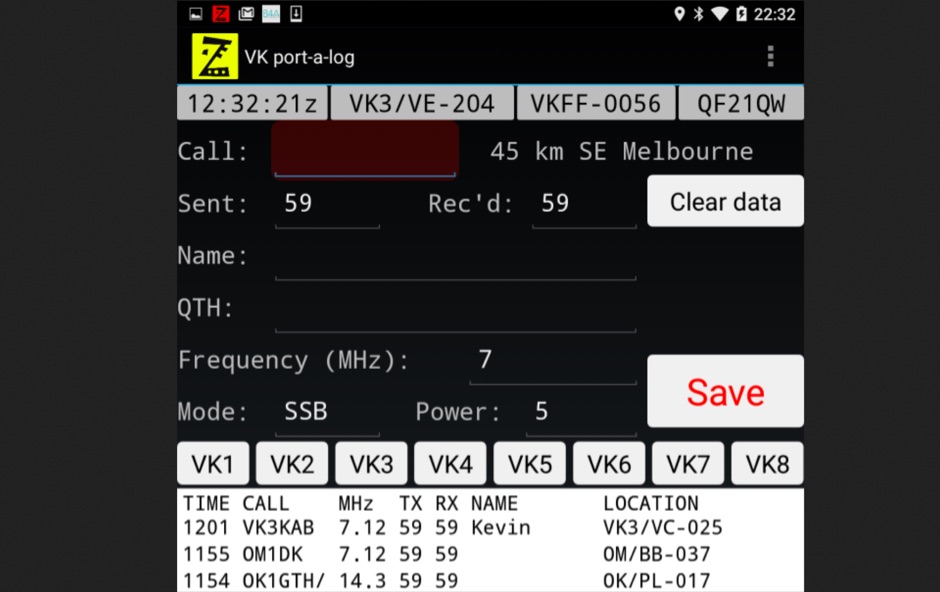 DXZone VK port-a-log