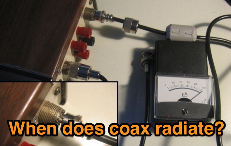 DXZone The myth of SWR causing coax radiation