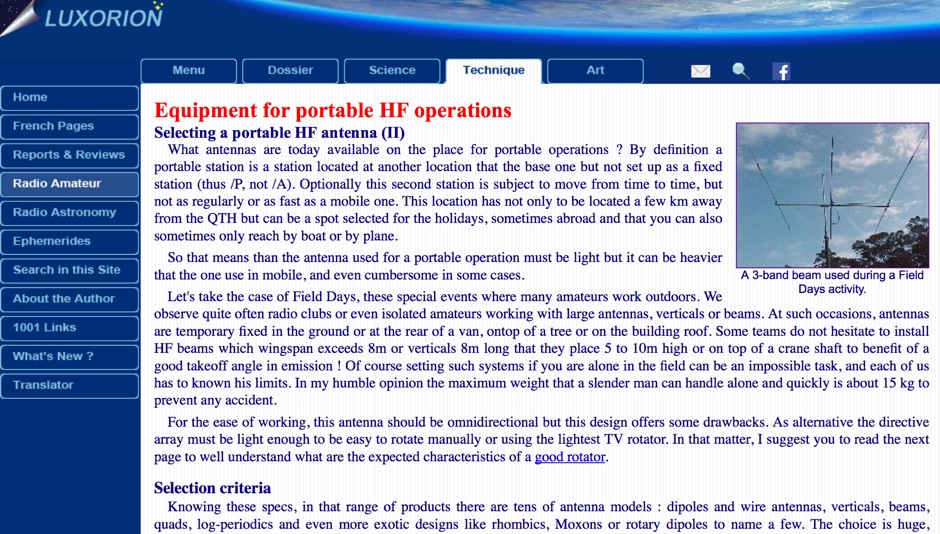 DXZone Equipment for portable HF operations