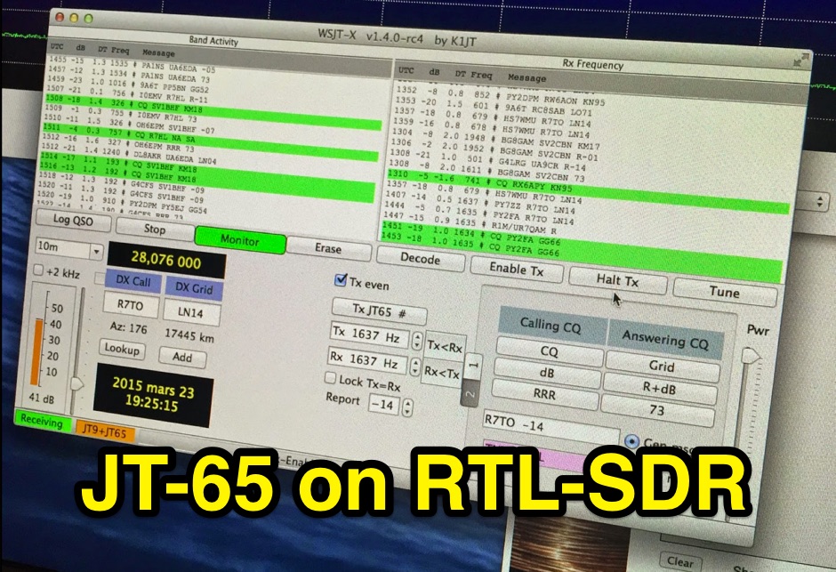 DXZone Receiving JT65 with RTL-SDR