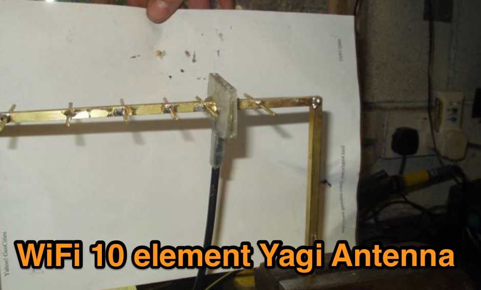 10 element Yagi WiFi Antenna Picture