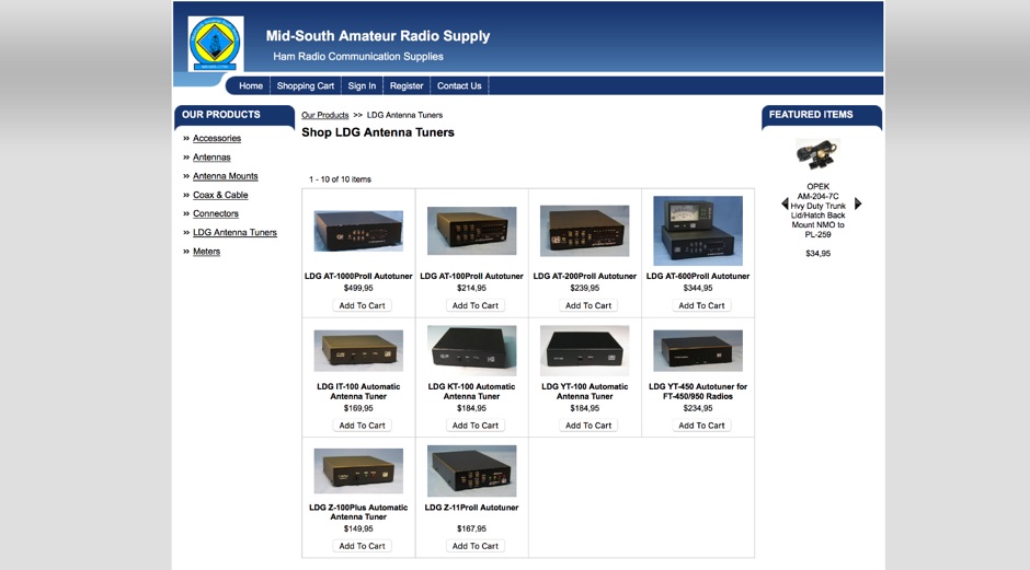 DXZone Mid-South Amateur Radio Supply