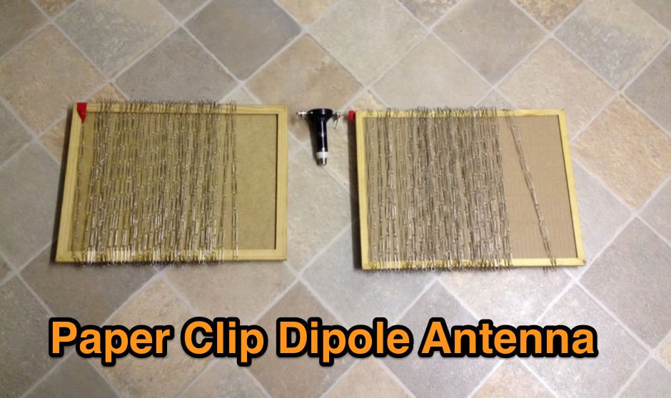 Paper Clip Dipole Antenna Picture