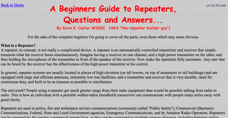 A Beginners Guide to Repeaters