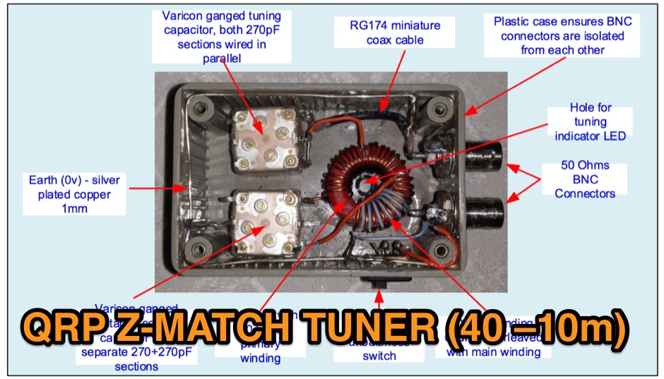 QRP Z-Match Tuner 40-10m