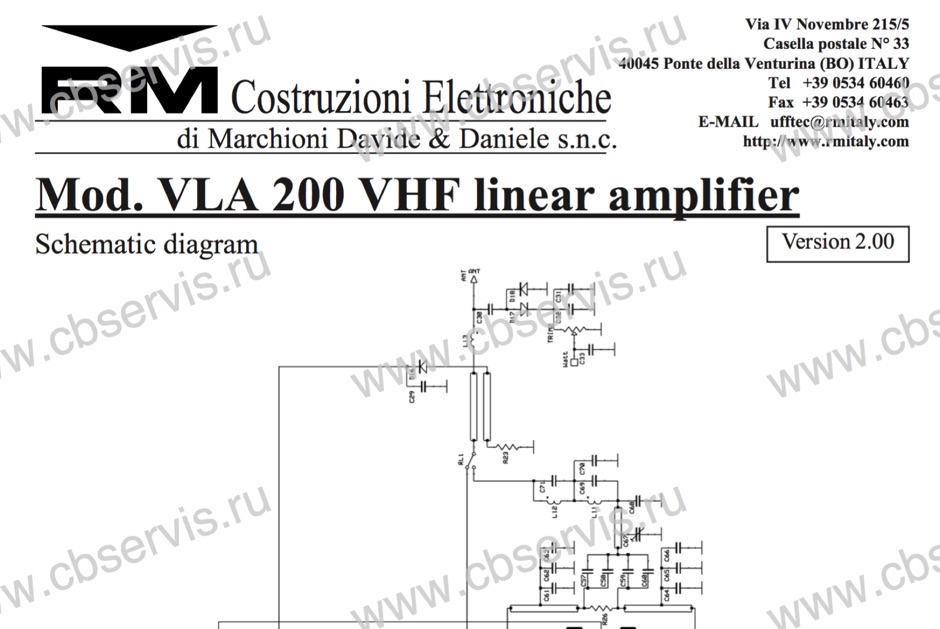 RM VLA 200 schematic