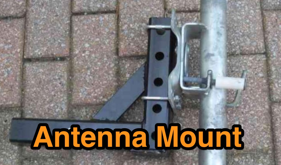 A tilt and lay mount for a trailer hitch