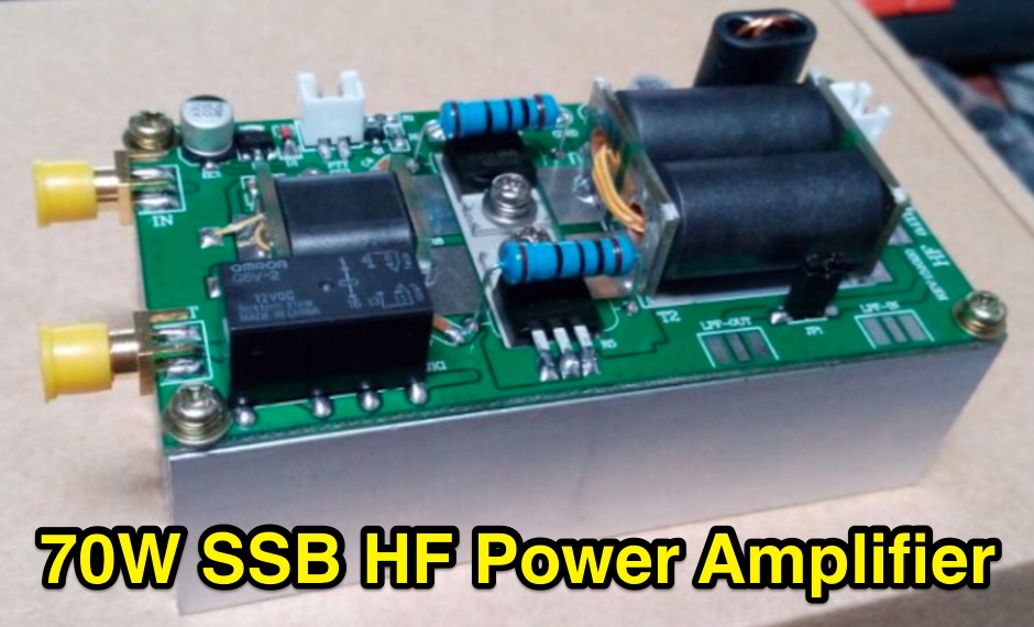 DIY kits 70W SSB linear HF Power Amplifier For YAESU FT-817 KX3 FT-818 