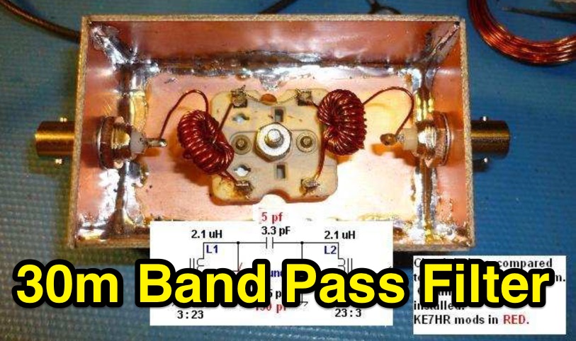 DXZone 30 Meter Band Pass Filter