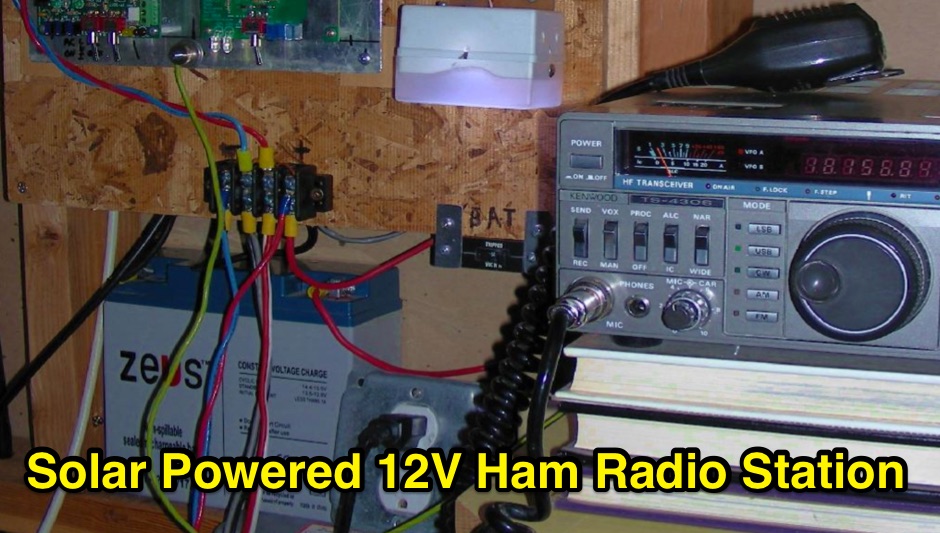 DXZone Solar Powered 12V Ham Radio Station