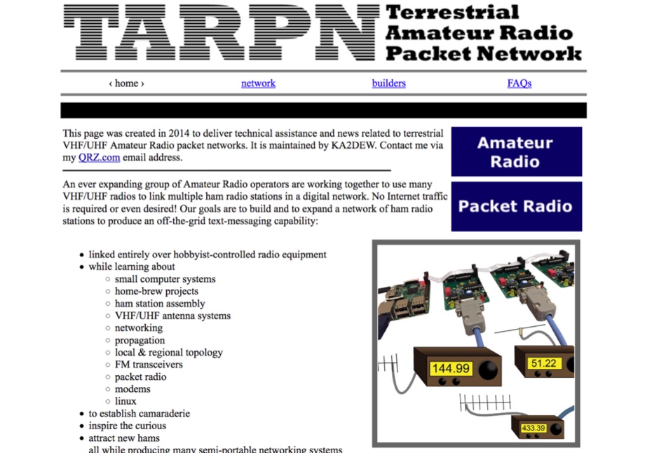 TARPN Packet Radio Networking Home Page