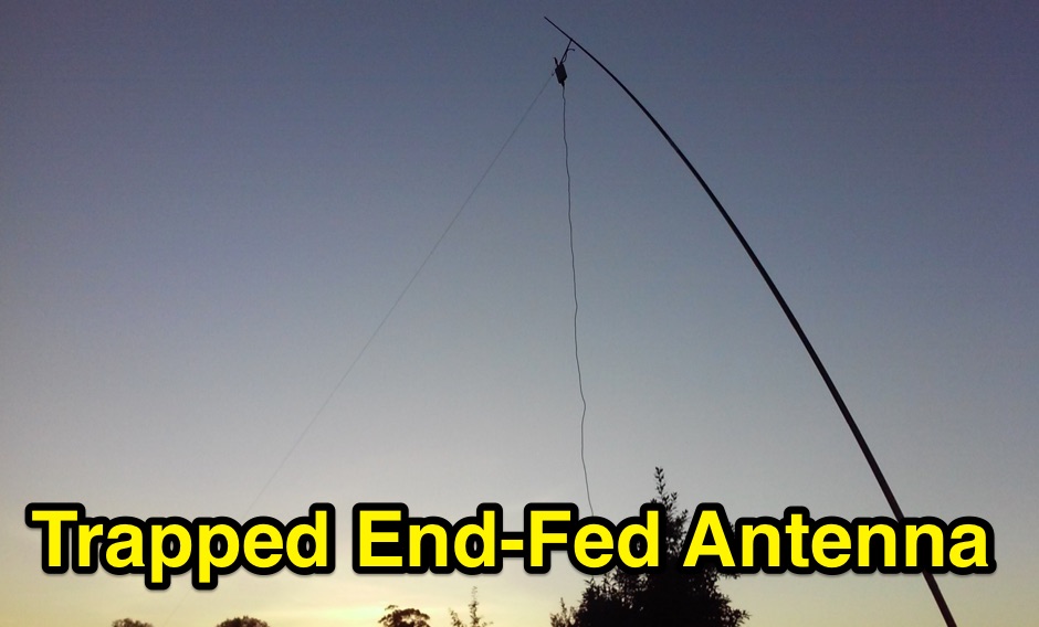 Multiband trapped end fed antenna