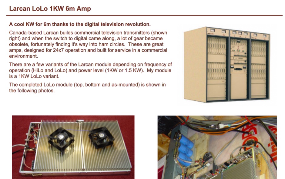 A cool KW linear amplifier for 50 MHz