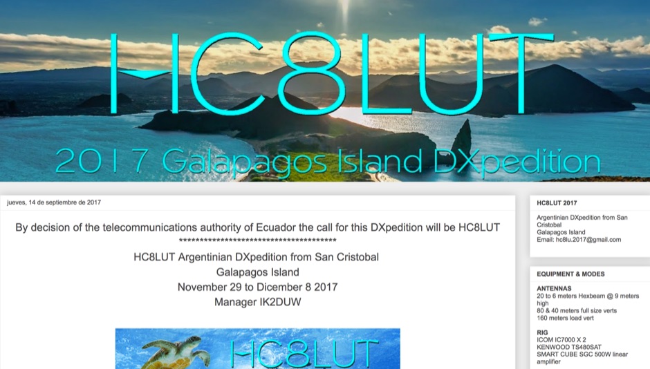DXZone HC8LUT Galapagos 2017