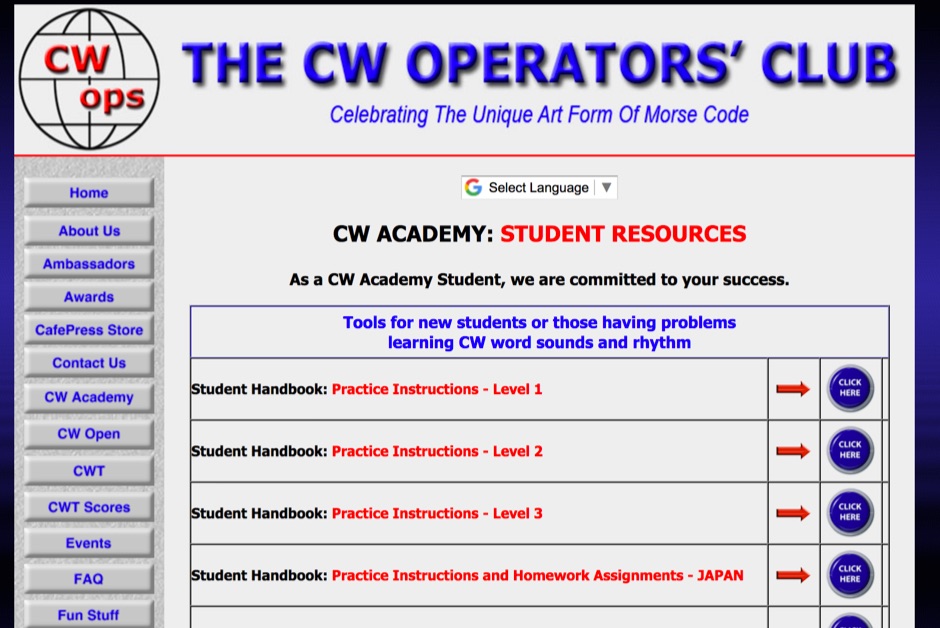 DXZone CW Ops - Morse Code Practice Files