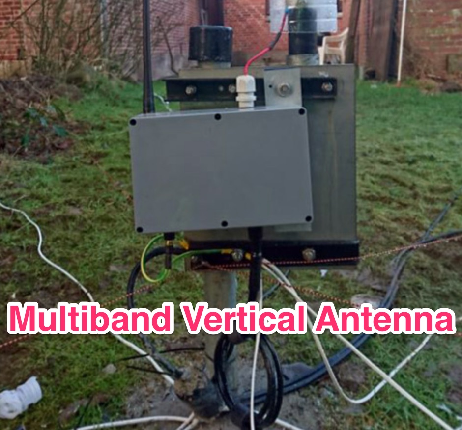 OZ1CX - Multiband vertical antenna no tuner LC matched