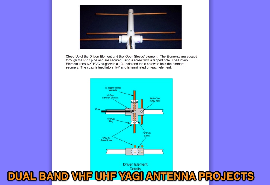 Dual Band VHF UHF Yagi Antenna projects