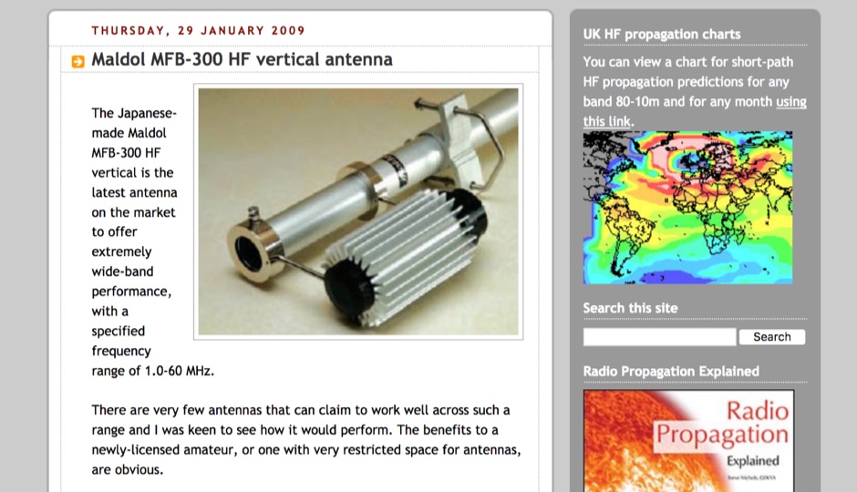 Maldol MFB-300  HF vertical antenna review Picture