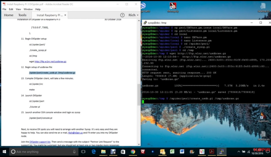 DXZone DXSpider on Raspberry Pi - How to