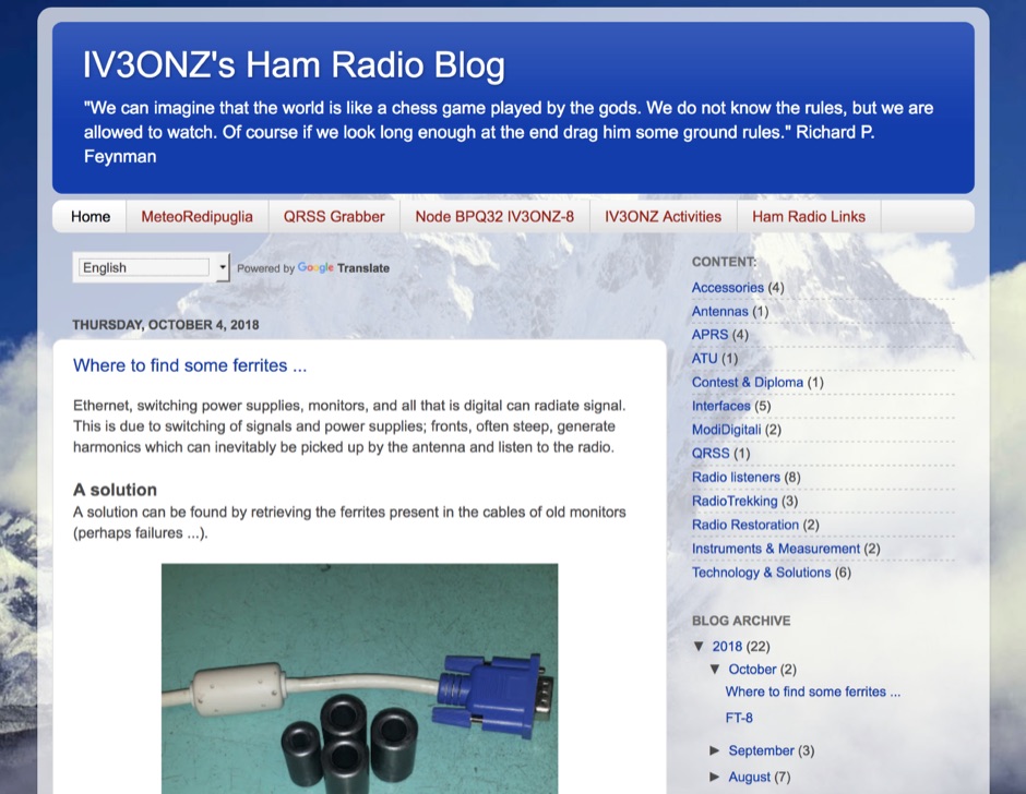 DXZone IV3ONZ's Ham Radio Blog