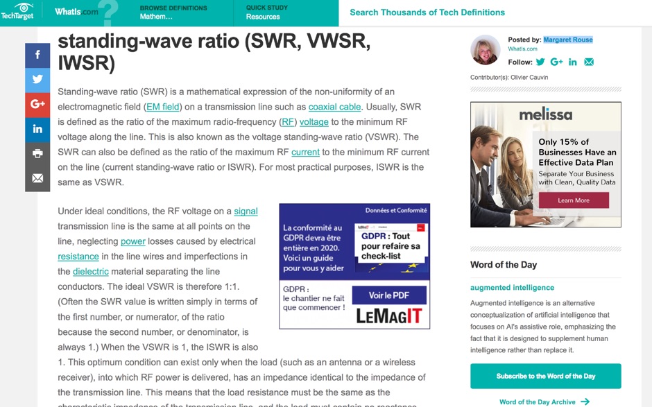 What is SWR - standing-wave ratio 