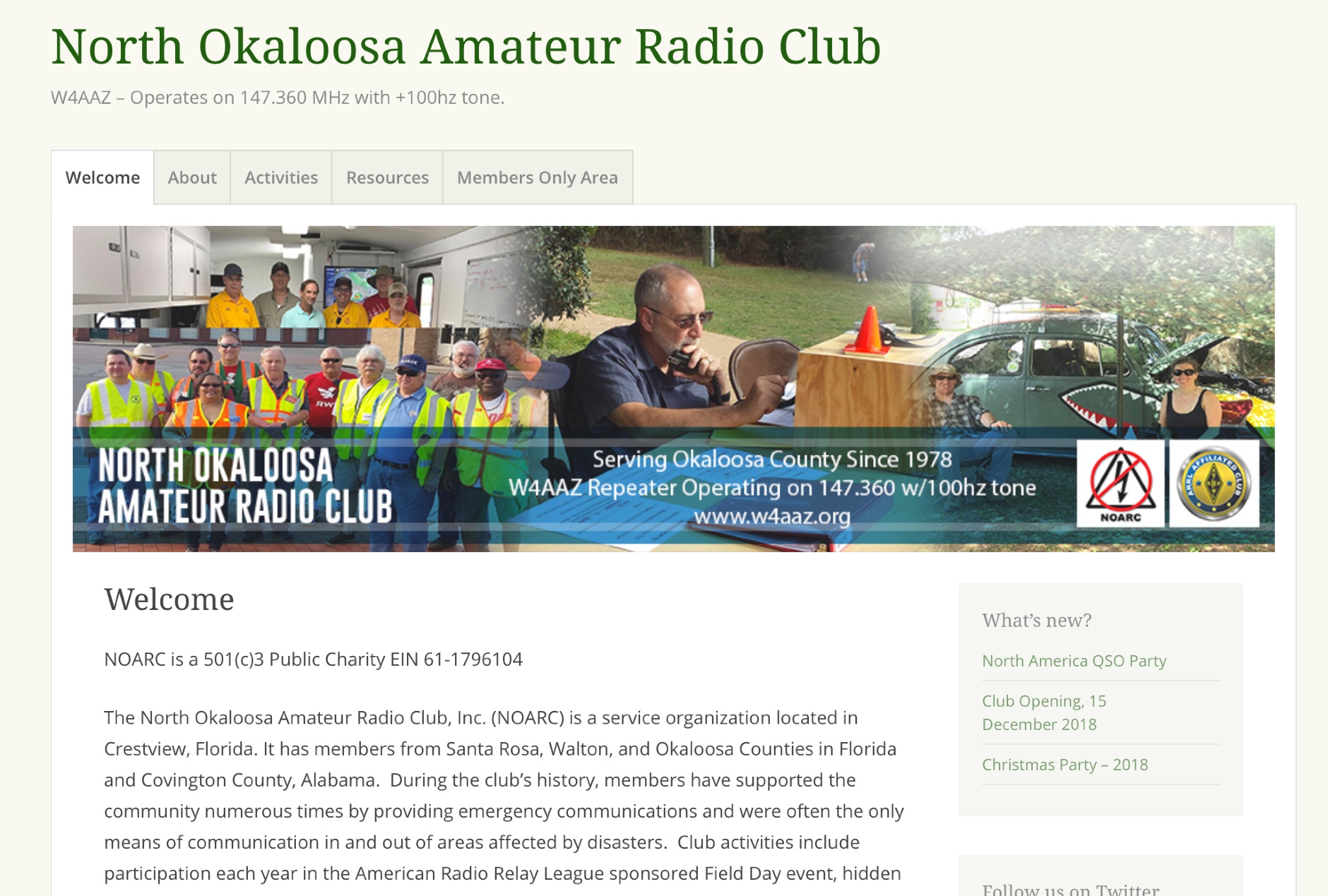North Okaloosa Amateur Radio Club 