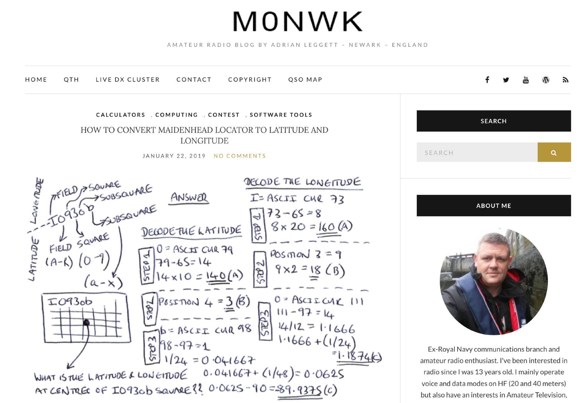 How to convert Maidenhead Locator to Latitude and Longitude 