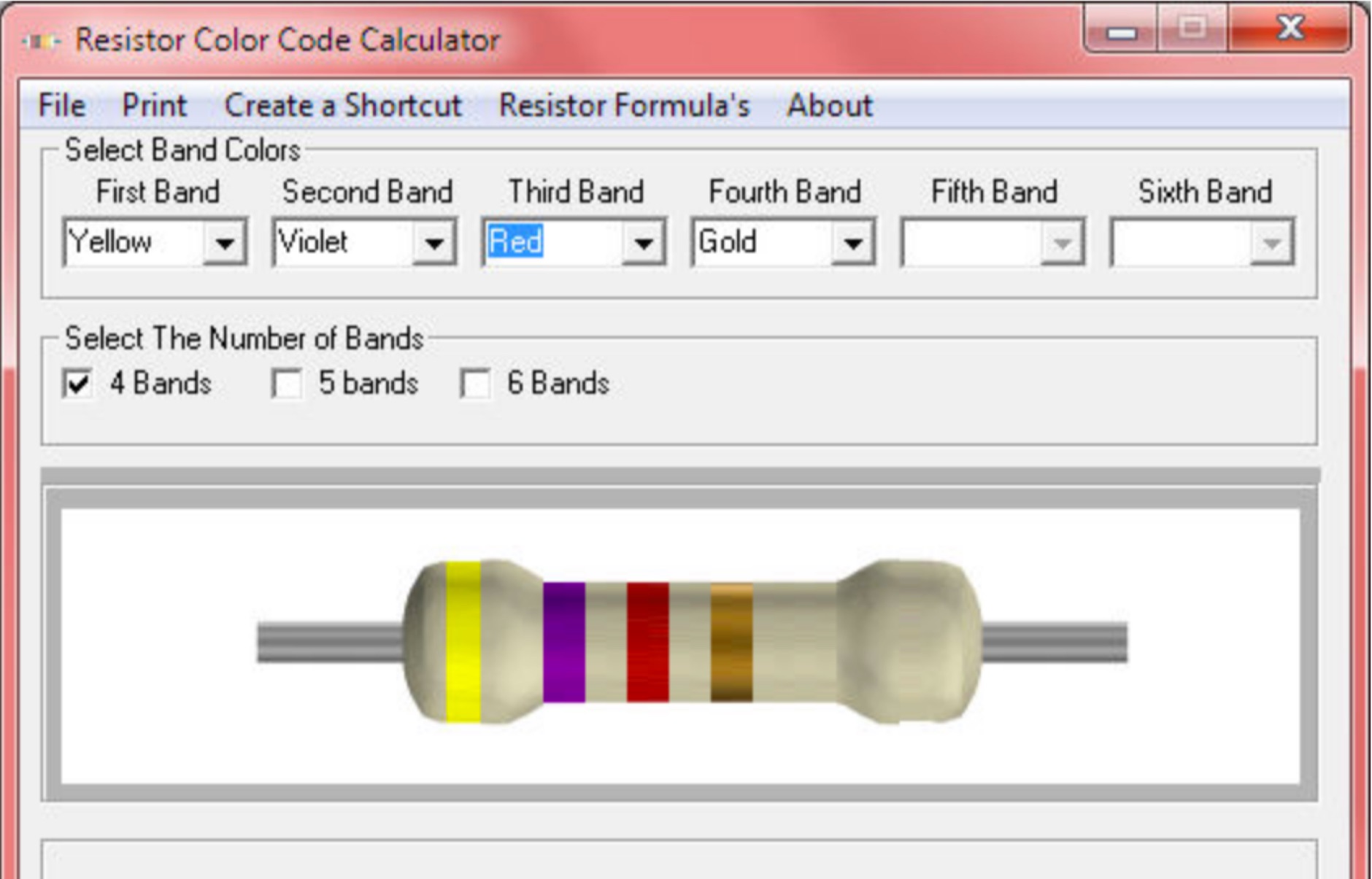 DXZone Resistor Color Code Calculator
