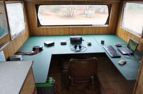 Caravan Ham Radio Shack Picture
