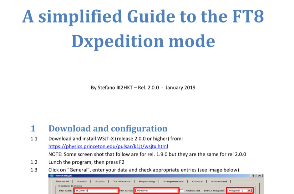A simplified guide to FT8 DXPedition mode