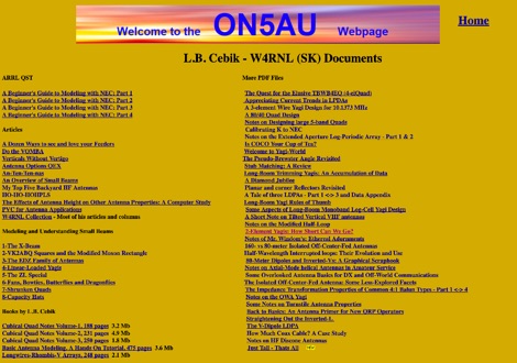 L.B. Cebik - W4RNL documents by ON5AU Picture