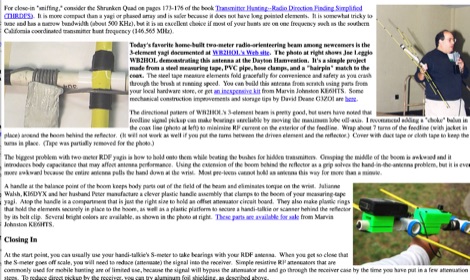 ARDF Equipment Ideas Picture